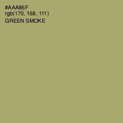 #AAA86F - Green Smoke Color Image